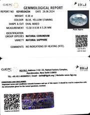 6.36/CT Natural Pitambari Stone with Govt Lab Certificate (6771)